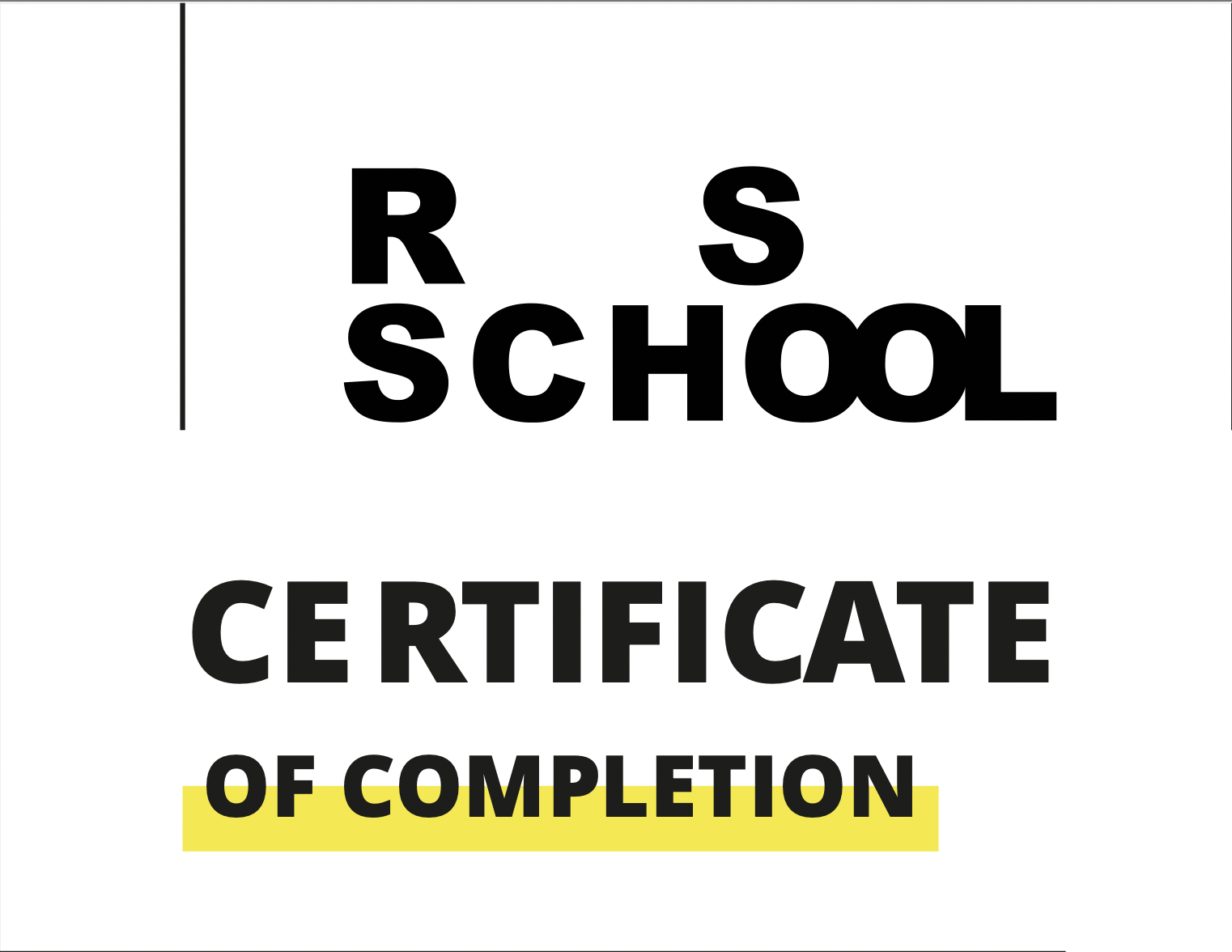 certificates
